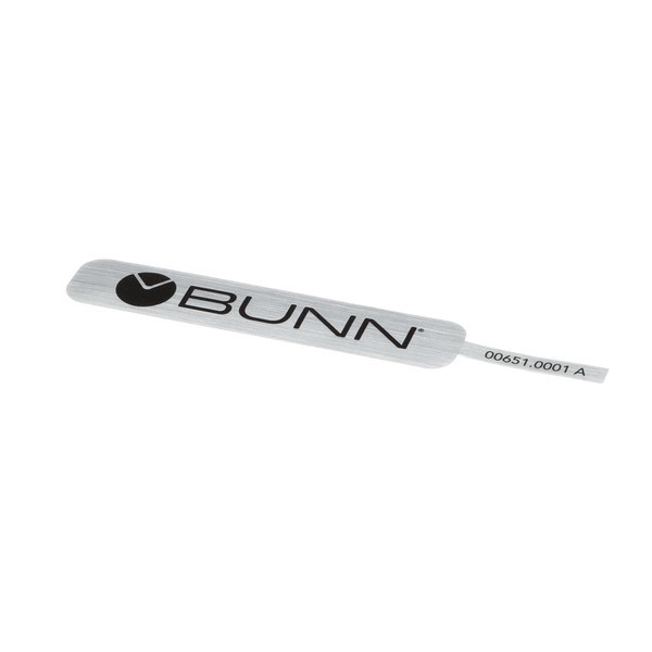 (image for) Bunn 00651.0001 DECAL, BUNN-BLACK ON SILVER