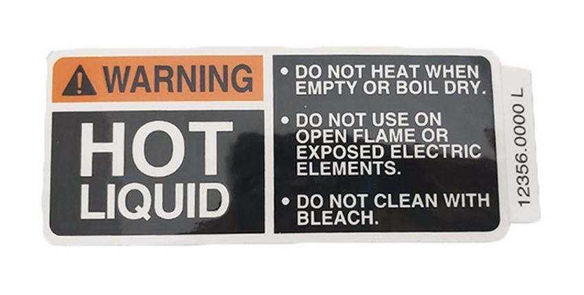 (image for) Bunn 12356.0000 DECAL, WARNING-HOT LIQUID - Click Image to Close