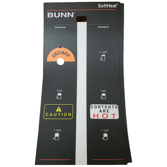(image for) Bunn 28159.0000 DECAL,DECOR W/INDICATORS(1.5G - Click Image to Close