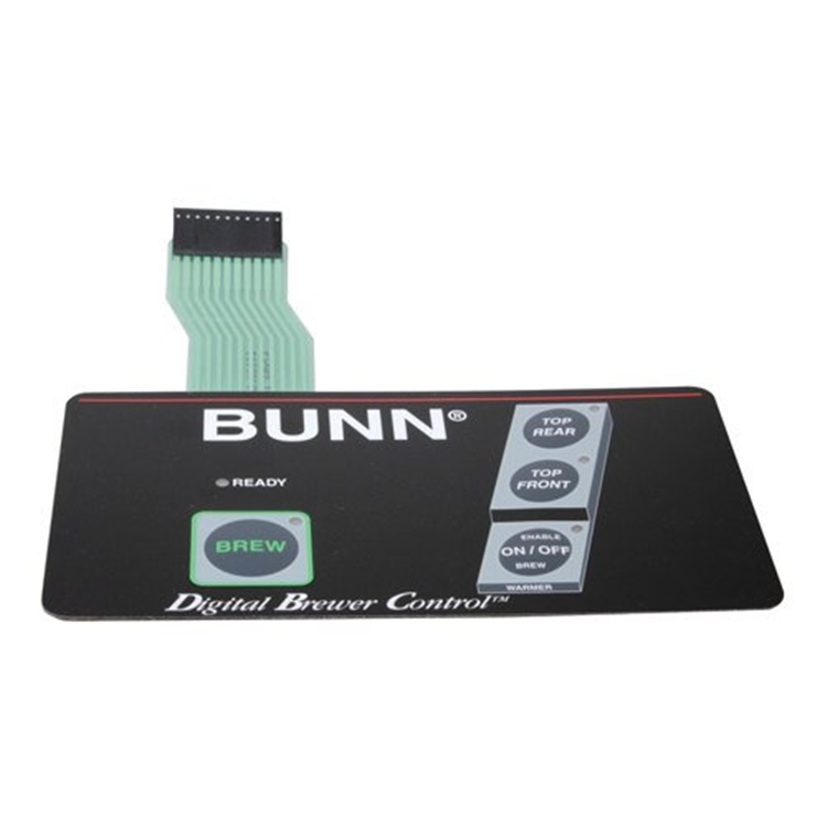 (image for) Bunn 29006.0001 SWITCH, MEMBRANE 3-WARMER LEFT - Click Image to Close