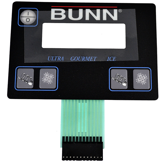 (image for) Bunn 32126.1004 KIT, MEMBRANE SWITCH ULTRA-2 BLACK - Click Image to Close