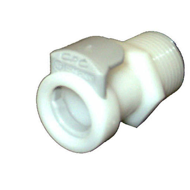 (image for) Colder Products CP457 Male Pipe Thread Socket 3/8 MPT w/Shut-off - Click Image to Close