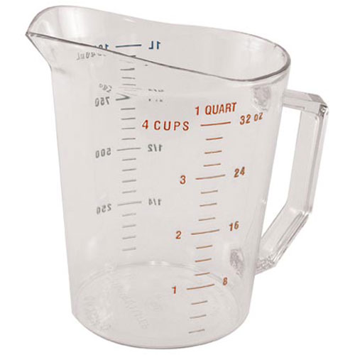 (image for) Cambro 100MCCW-135 1 QT MEASURING CUP-135 CLEAR