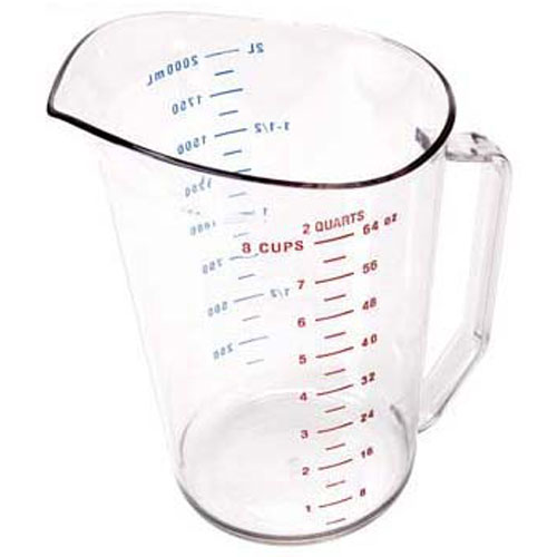 (image for) Cambro 200MCCW-135 2 QT MEASURING CUP-135 CLEAR