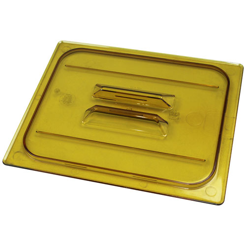 (image for) Cambro 20HPCH-150 HOT PAN LID HALF SZ-150 AMBER