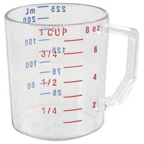 (image for) Cambro 25MCCW-135 CUP,MEASURING(1 CUP,DRY,CLEAR)