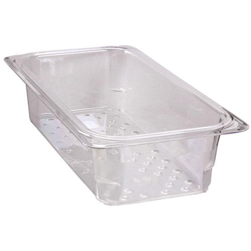 (image for) Cambro 33CLRCW(135) COLANDER FOOD PAN 1/3X3 CLEAR