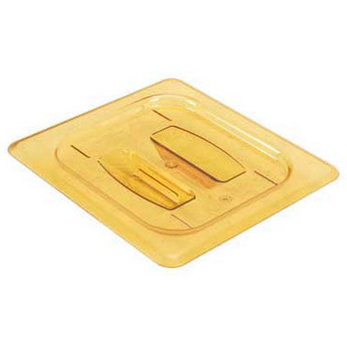 (image for) Cambro 60HPCH(150) HOT LID 1/6 SZ SOLID-150 AMBER - Click Image to Close
