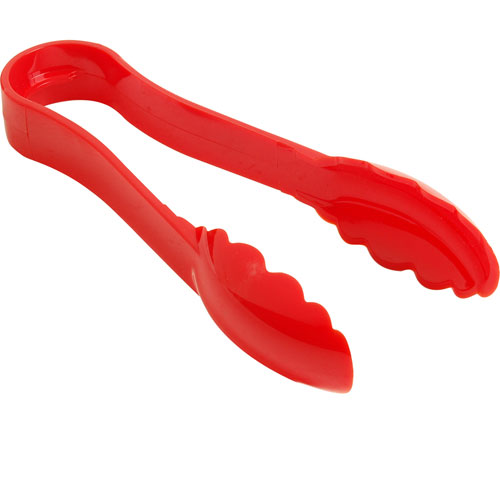 (image for) Cambro 6TGS(404) TONGS , 6"L,SCALLOP,RED PLST - Click Image to Close