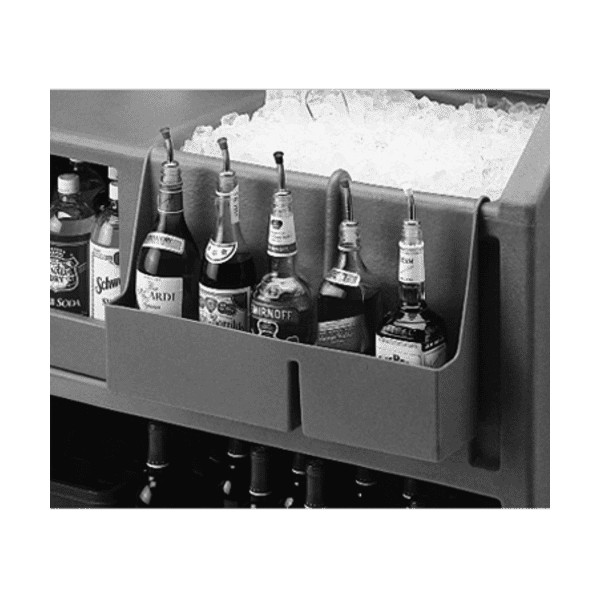 (image for) Cambro BAR54SR110 SPEED RAIL, 5-BOTTLE, 19-1/2"L X 4-5/16"