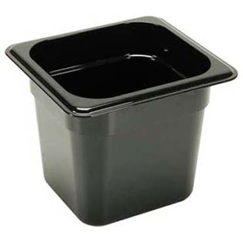 (image for) Cambro CAM66CW110 PAN SIXTH X 6 BLACK -110 - Click Image to Close