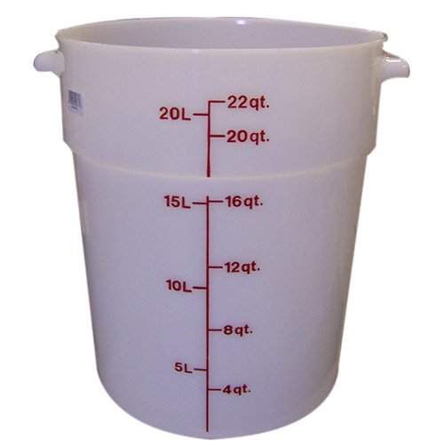 (image for) Cambro CAMRFS22148 CONTAINER RND 22QT -148 POLY/WHITE