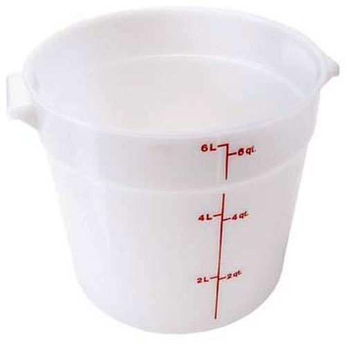 (image for) Cambro CAMRFS6148 CONTAINER 10"RD, 6 QT, W HT - Click Image to Close