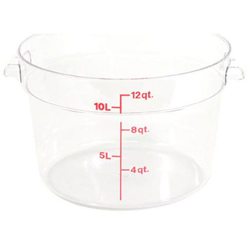 (image for) Cambro CAMRFSCW12135 CNTAINER CLR RD 12QT-135 - Click Image to Close