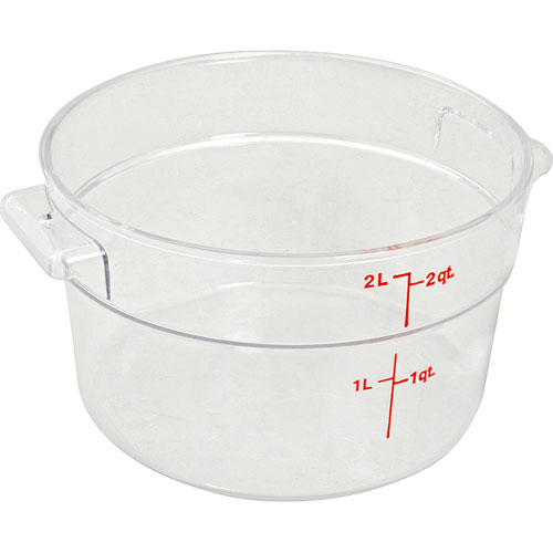 (image for) Cambro CAMRFSCW2135 CONTAINER CLEAR RD 2QT 
