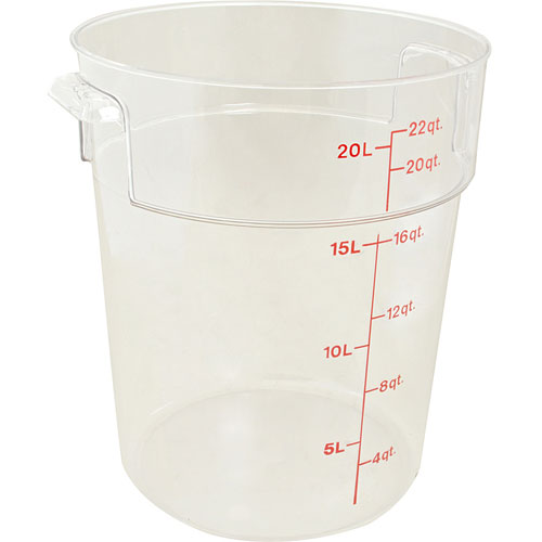 (image for) Cambro CAMRFSCW22135 CNTAINER CLR RD 22QT-135 - Click Image to Close