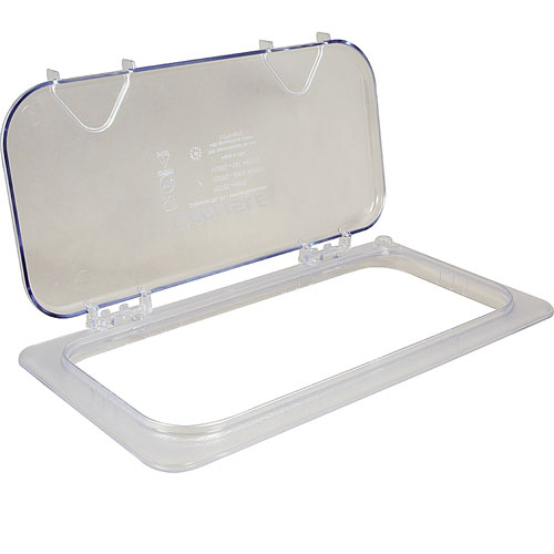 (image for) Carlisle Foodservice 10279Z LID(EZ ACCESS,THIRD,NOTCH,CLR) - Click Image to Close