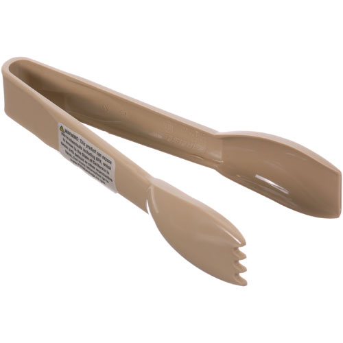 (image for) Carlisle Foodservice 4606-06 TONGS - 6" BEIGE PLASTIC - Click Image to Close
