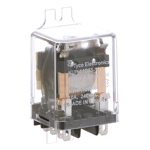 (image for) Cleveland KE50753-8 RELAY DPDT/10A/12VDC P B #KUP