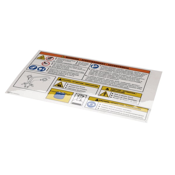 (image for) Cleveland KE603996-1 LABEL SHEET GAS,ELEC,STM