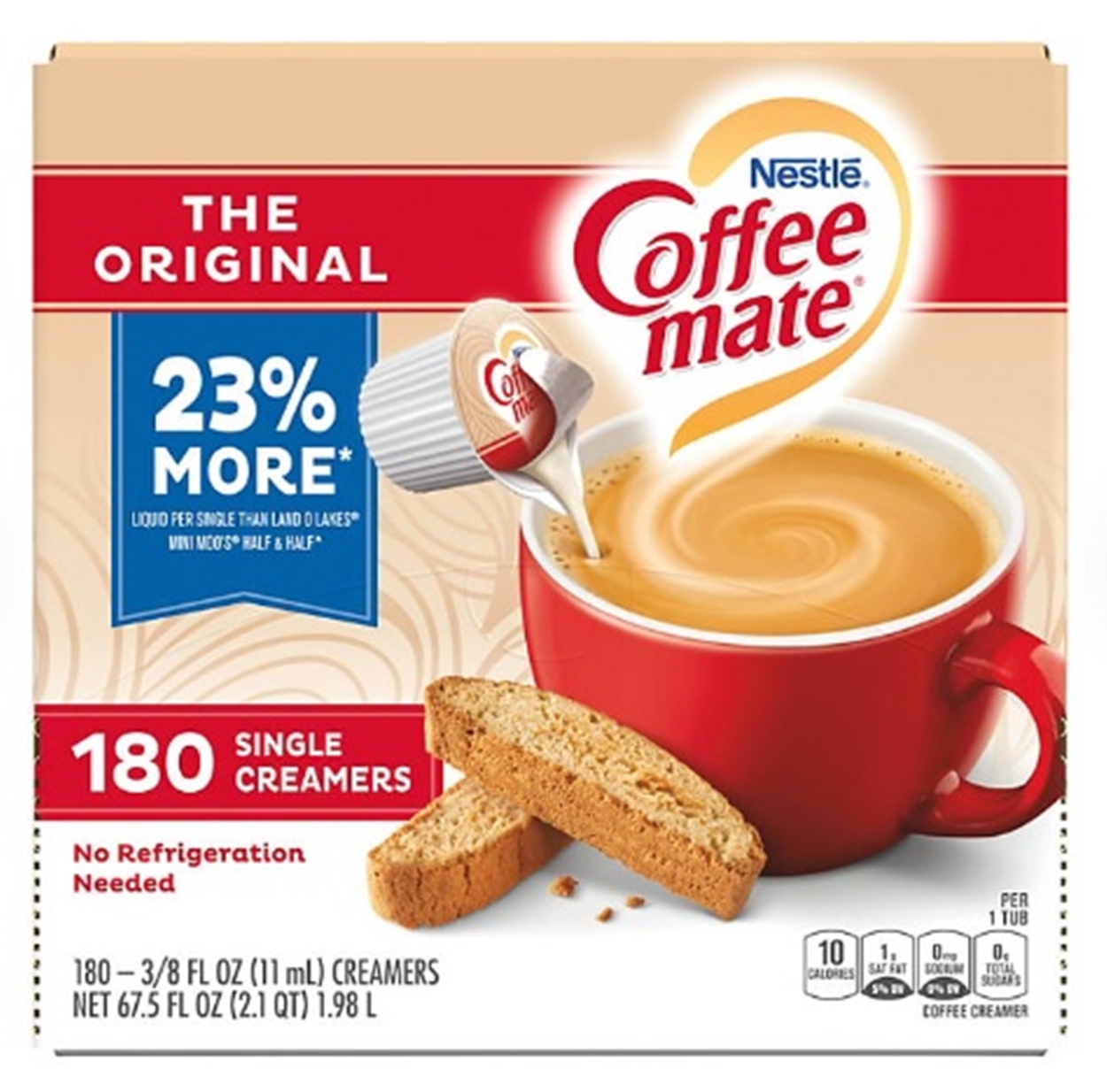 (image for) Nestle Coffee-mate Coffee Creamer Singles, Original 180 ct.