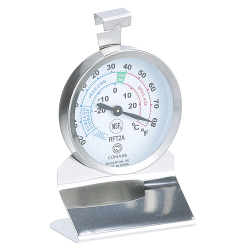(image for) Comark CMRKRFT2AK REFRIGERATION THERMOMETE 2.25 X 2.25", -20 TO 80F
