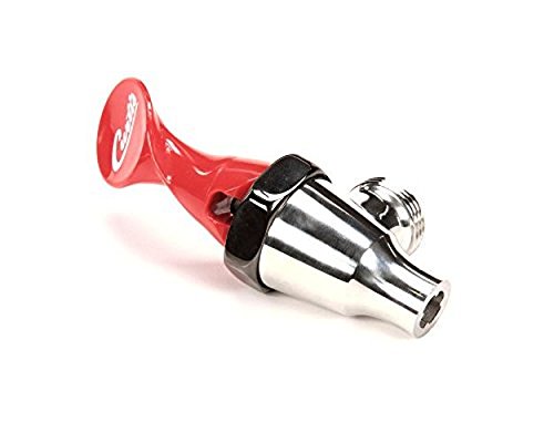 (image for) Wilbur Curtis WC-1800HW FAUCET ASSEMBLY, RED HANDLE 1-1/32 - Click Image to Close