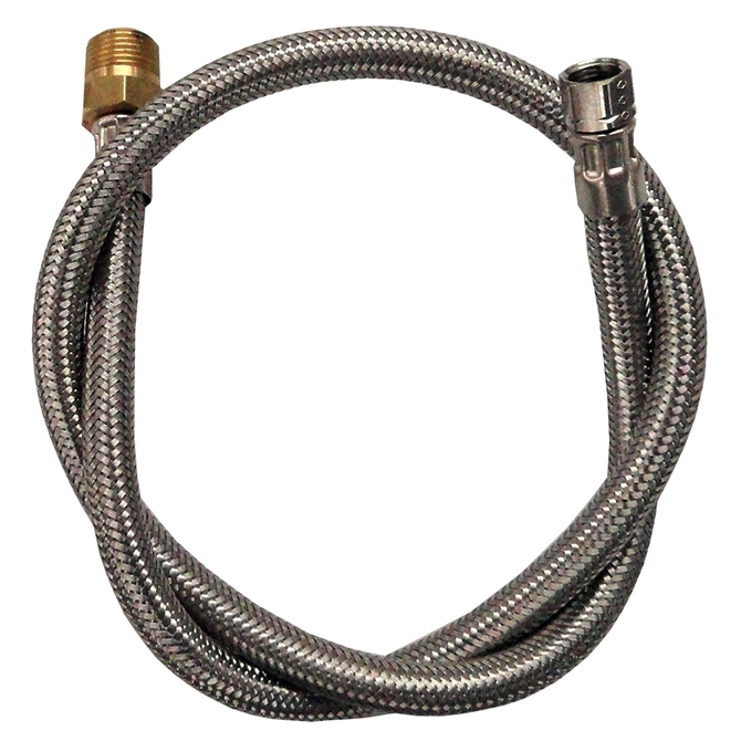 (image for) HHD SCM36-66 SS Braided Connection Line 3' 3/8" Comp/MPT - Click Image to Close