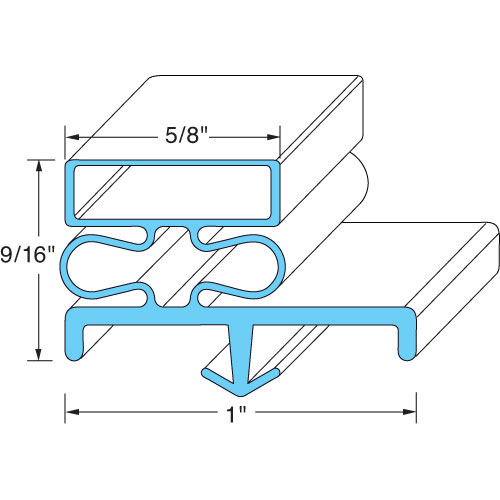 (image for) Delfield MCC-606 DOOR GASKET 23" X 60 1/2"