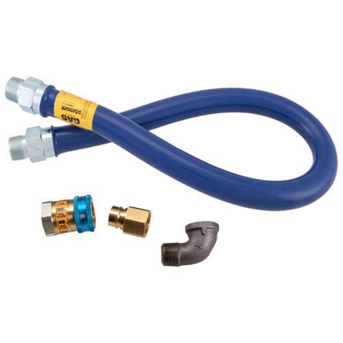 (image for) Dormont 16100BPQ48 GAS CONNECTOR KIT 1" X 48" W/ QD AND ELBOW - Click Image to Close
