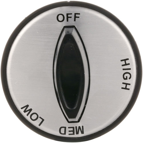 (image for) Duke 3511-2 KNOB 2 D, OFF-HIGH-MED-LOW - Click Image to Close