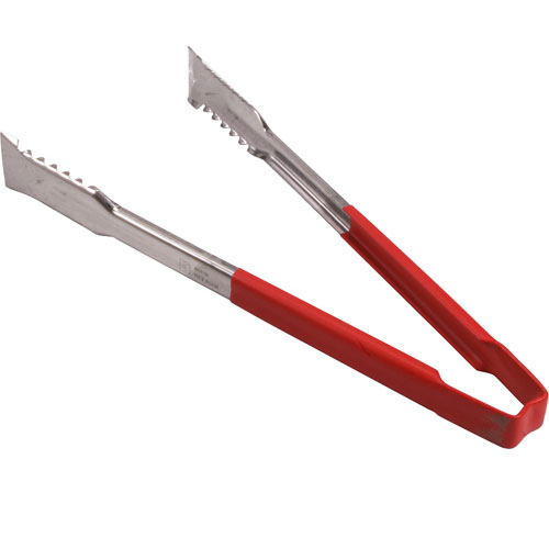 (image for) Edlund 32211 TONGS,VERSAGRIP , 12",RED HDL - Click Image to Close