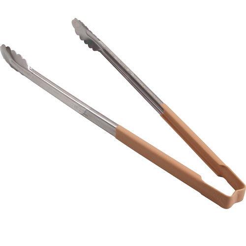 (image for) Edlund 7416T TONGS,SCALLOP , 16",TAN HDL - Click Image to Close