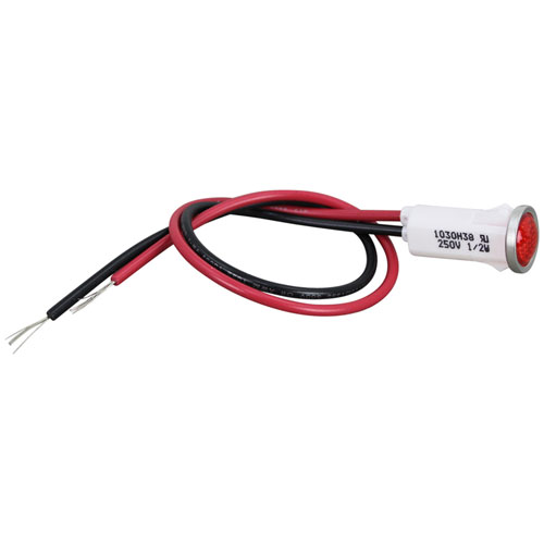(image for) Ember Glo 1615-00 SIGNAL LIGHT 1/2" RED 250V - Click Image to Close