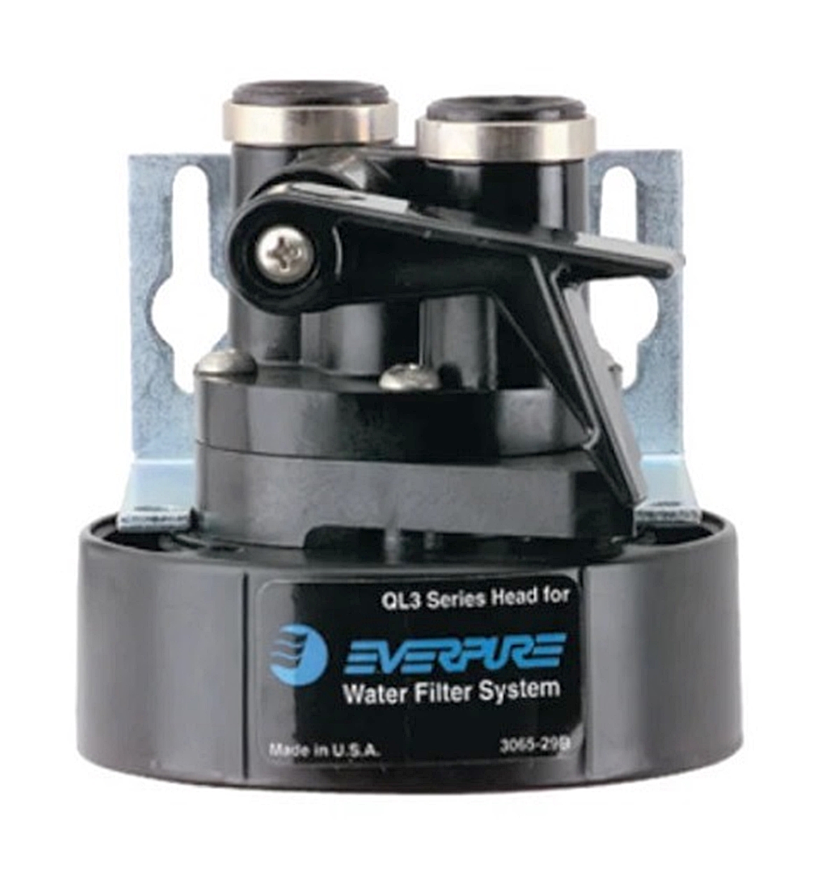 (image for) Everpure Single Valved Filter Head EV925712 QL3 3/8" NPT Fittings