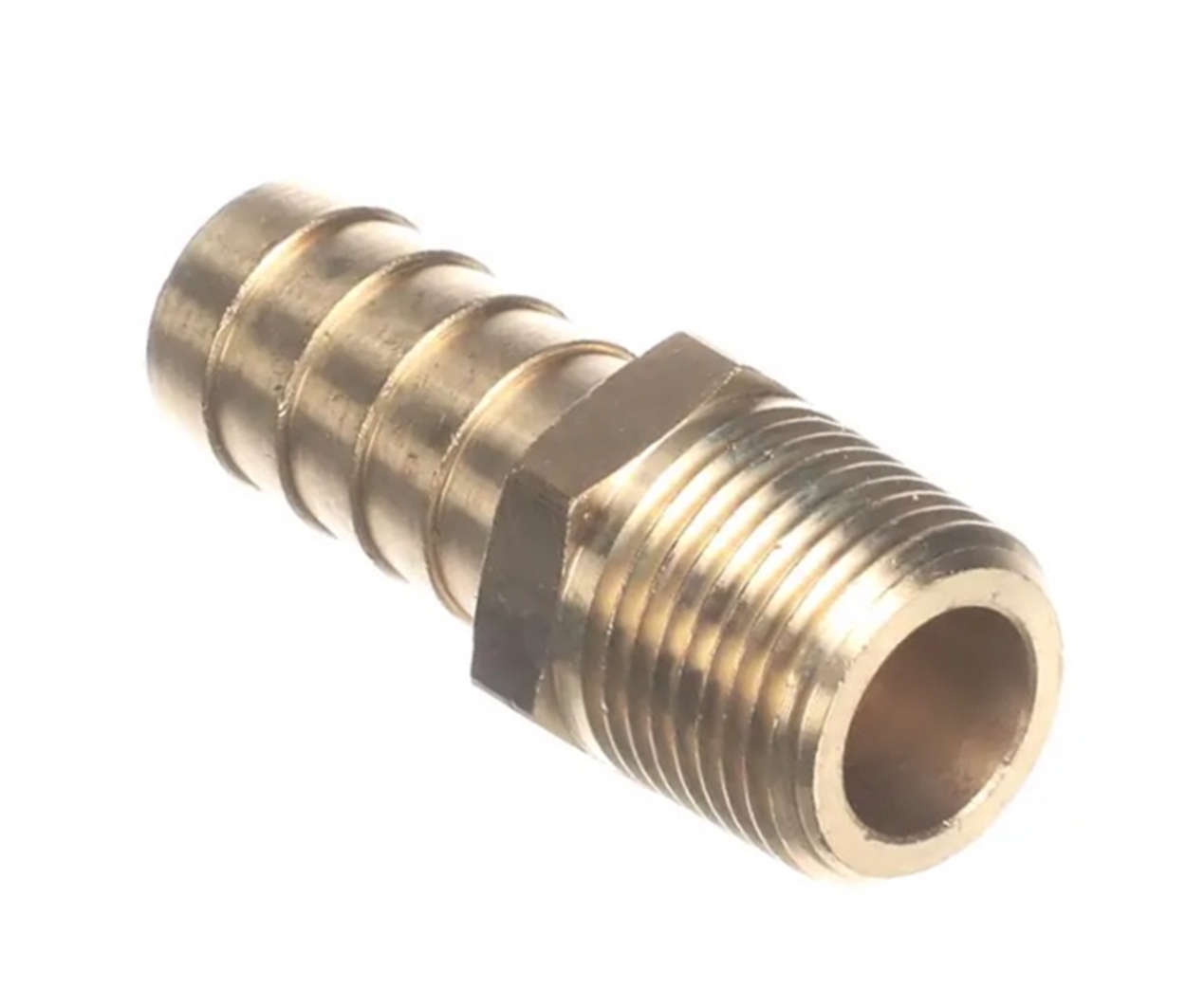 (image for) Fetco 1031.00025.00 FITTING, BARB, 1/2" HOSE ID x 3/8" MPT - Click Image to Close