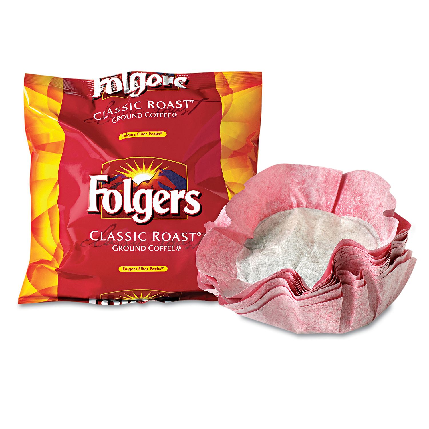 (image for) Folgers Classic Roast Ground Coffee, Filter Packs (0.9 oz., 40) - Click Image to Close