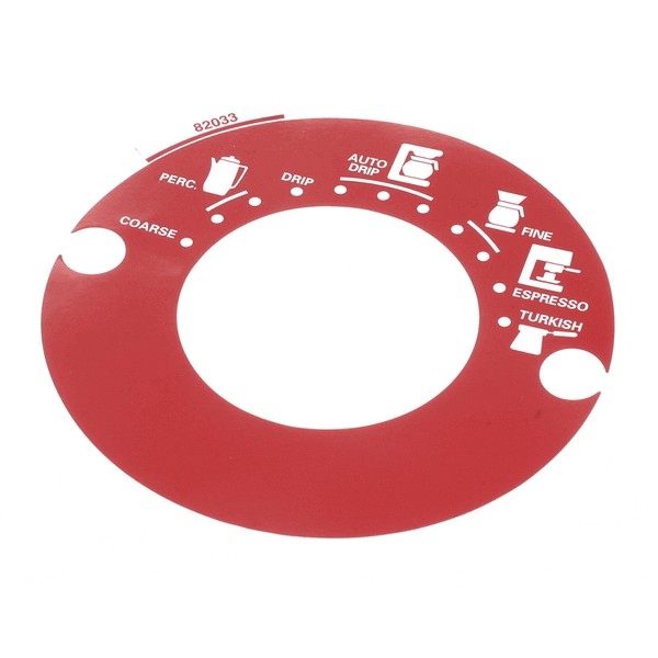 (image for) Grindmaster 82033 DECAL, GRND SEL 875 RED