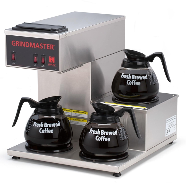 (image for) Grindmaster CPO-3RP-15A 3 Warmer Pourover Brewer - Click Image to Close