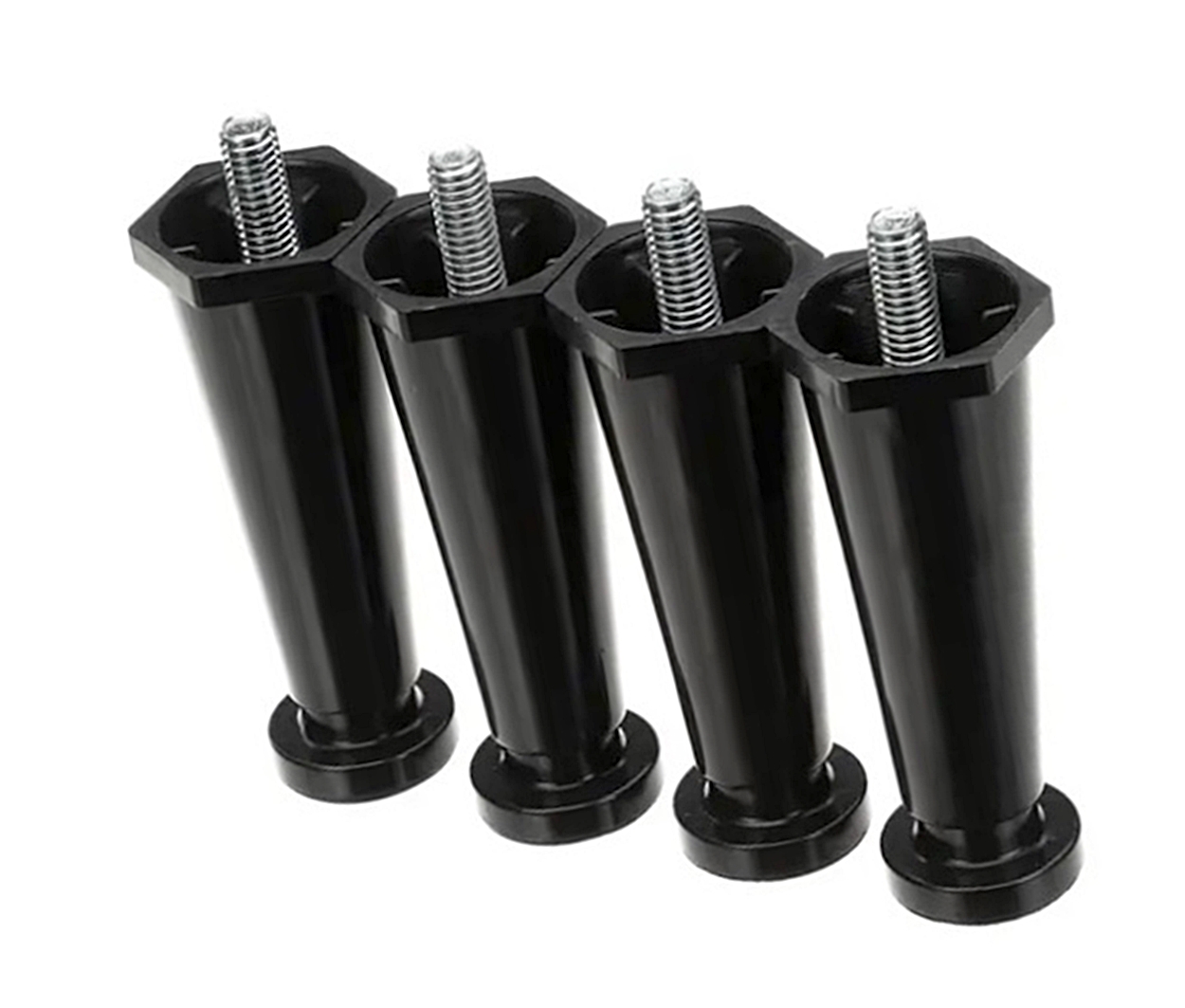 (image for) Grindmaster M172SL Adjustable Leg 4" 3/8 x 16 Black Set of 4