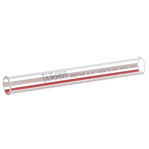 (image for) Groen 2987 TUBE, GLASS-RED & WHITE STRIPE