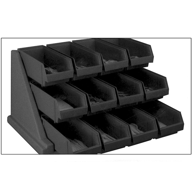 (image for) HHD 12RS12 Versa Organizer Rack with 12 Bins - Click Image to Close