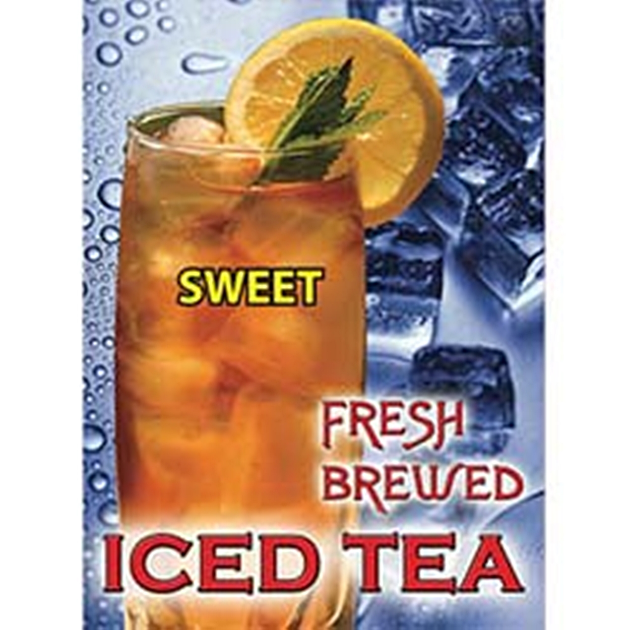 (image for) HHD 8742-1S Iced Tea Label Sweet 6.25" W x 8.5" H - Click Image to Close