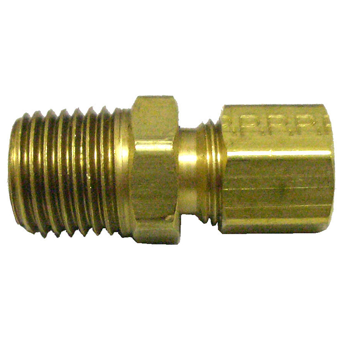 (image for) HHD CC4 Male Compression Connector 1/4 Tube x 1/4 MPT - Click Image to Close