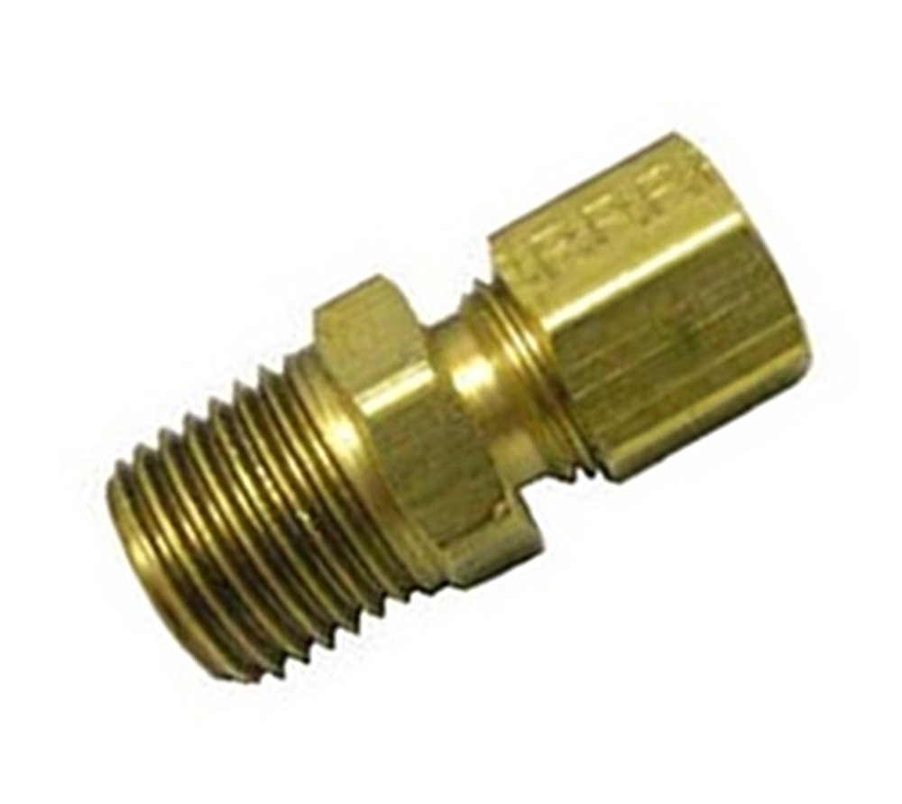 (image for) HHD CC612 Male Compression Connector 3/8 Comp x 3/4 MPT - Click Image to Close