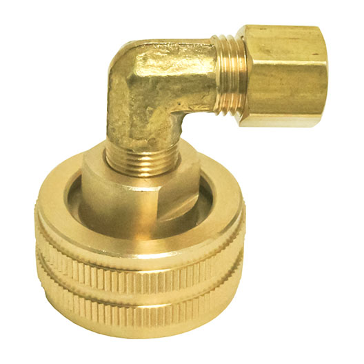(image for) HHD FGHEC6 Female Garden Hose Adapter 3/8 Compression Elbow - Click Image to Close