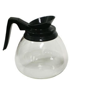 (image for) HHD GDBK 64 Oz. 12 Cup Glass Decanter Black Handle (Set of 3) - Click Image to Close