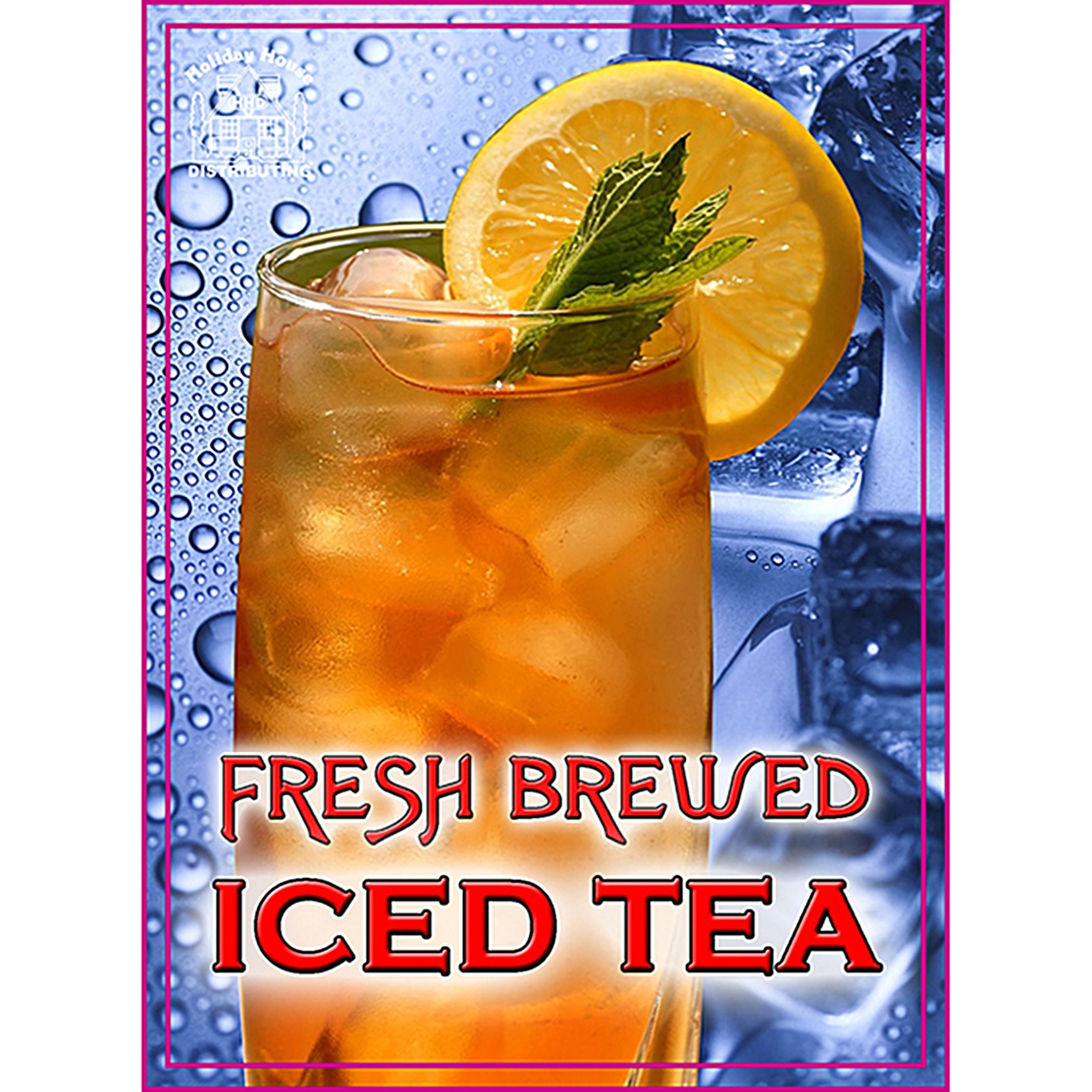 (image for) HHD GW501T Iced Tea Label 4 x 5.5 - Click Image to Close