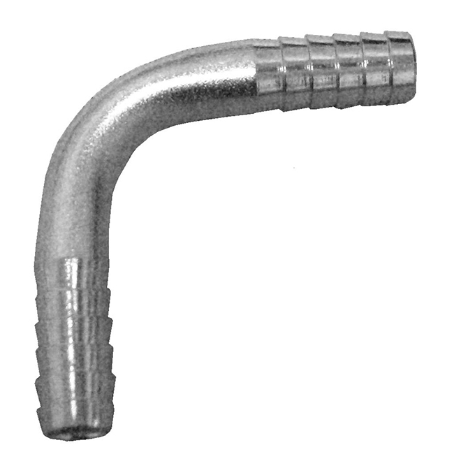 (image for) HHD HBE46 1/4 x 3/8 Hose Barb Elbow - Click Image to Close