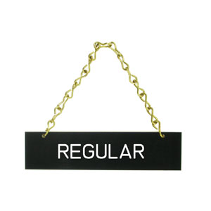 (image for) HHD HSRE Hanging Regular Sign Laminated w/Chain - Click Image to Close